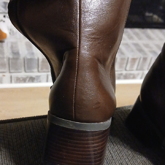 St. John's Bay Dark Brown Ankle Boots - Picture 8 of 10